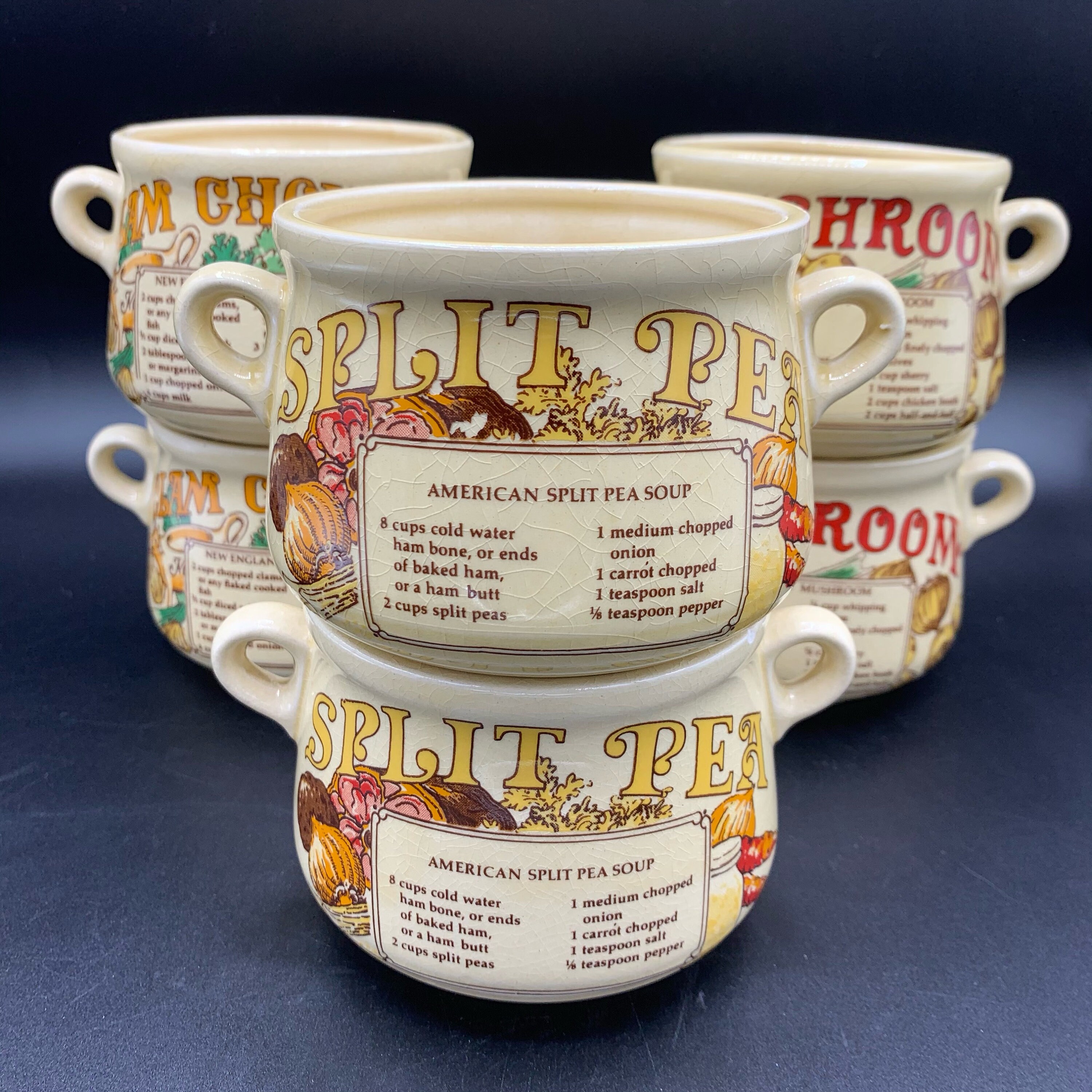 Vintage Recipe Tomato Onion Mushroom Chicken Oxtail Scotch Broth