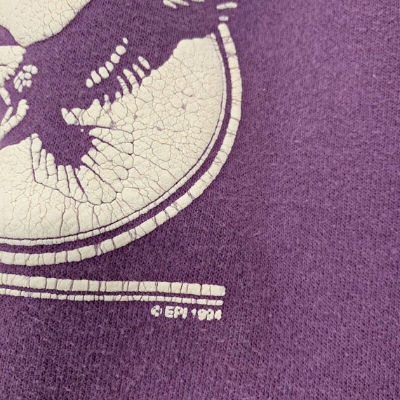 Vintage Adore 1994 North Dakota Purple Crewneck P… - image 3