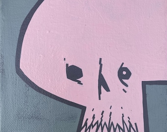 Painting / Pink Skull
