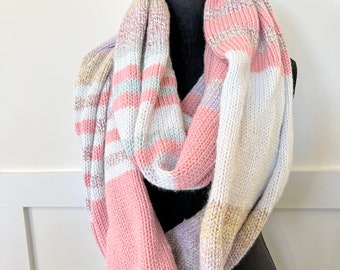 Oversized Women’s Knit Scarf. Taylor Scarf. Blanket Scarf. Knit Cowl