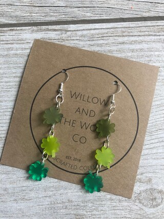 2 Paia Di Orecchini Per San Patrizio – Trifoglio E Pendenti Verdi – Donne E Ragazze – Accessori Festa Irlandese