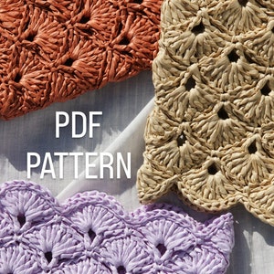 The Fantail Bag PDF intermediate crochet pattern