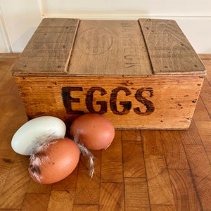 Antique Travelling Wooden Egg Box &#39;Hammock&#39;