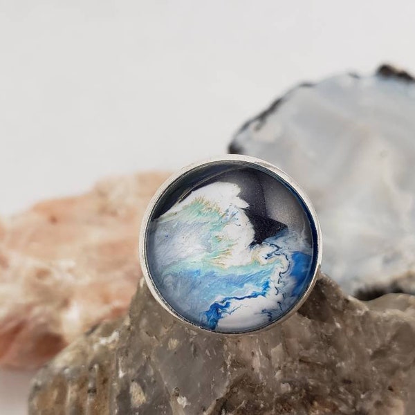 Acrylic pour adjustable Ring