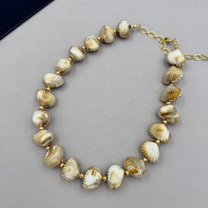 Muschel Choker Halsband, Muschel Choker, Boho Muschel Schmuck, Tropische Hochzeit Perlen |3