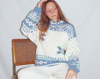 80s Knit Sweater Etsy