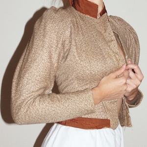Antique late 1800s wool bodice jacket