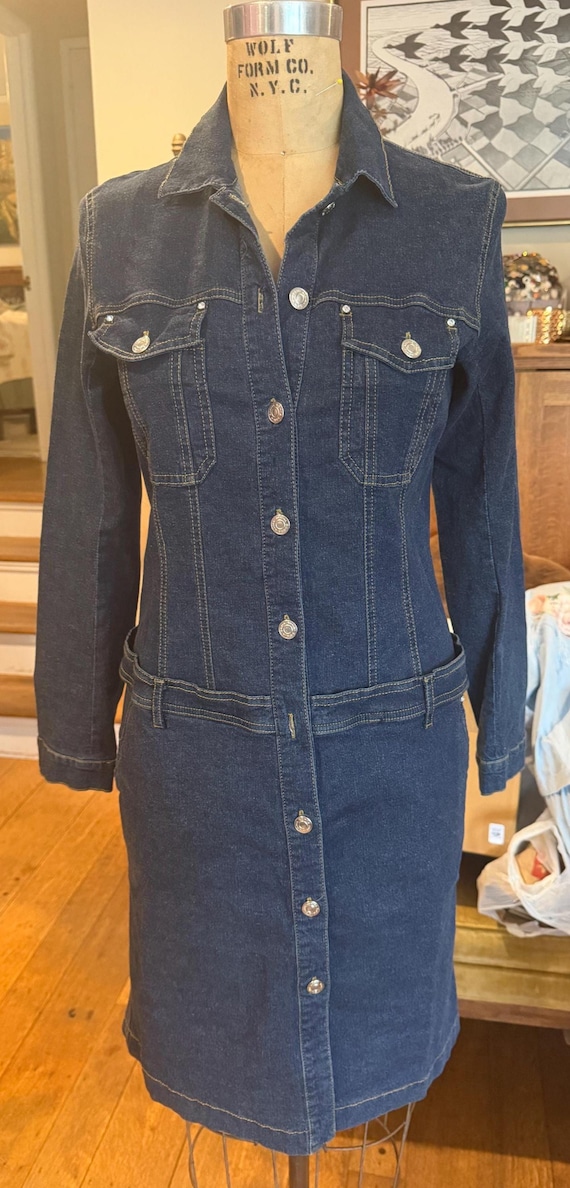 Sonia Rykiel, Vintage Sonia Rykiel Denim Shirtdress from the 90"s