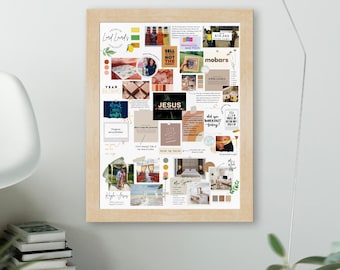 The Ultimate VISION BOARD Printable DIY Poster for the year 2024
