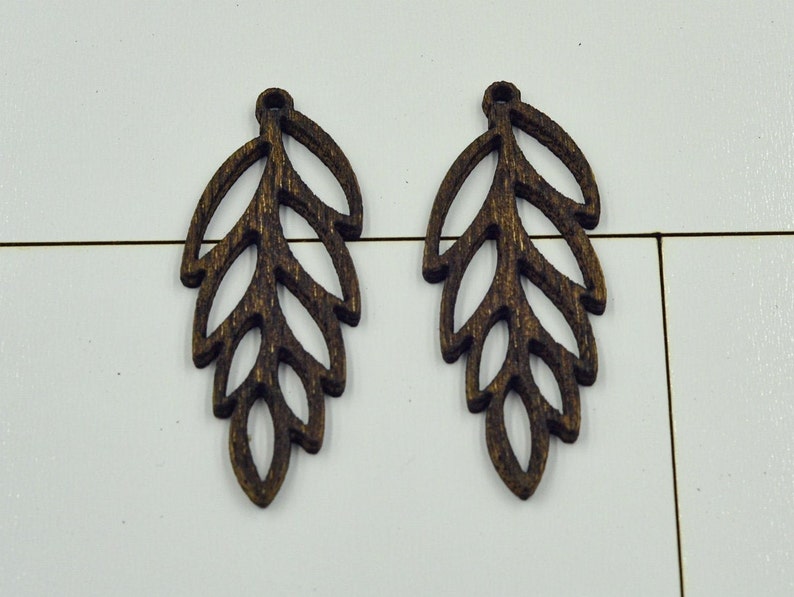 Bulk Wood Earring Blanks Cutout Leaf Wholesale Earring Etsy