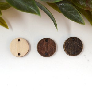 Geometric Circle Earring Connectors Natural Wood Blanks Supplies for Jewelry Makers