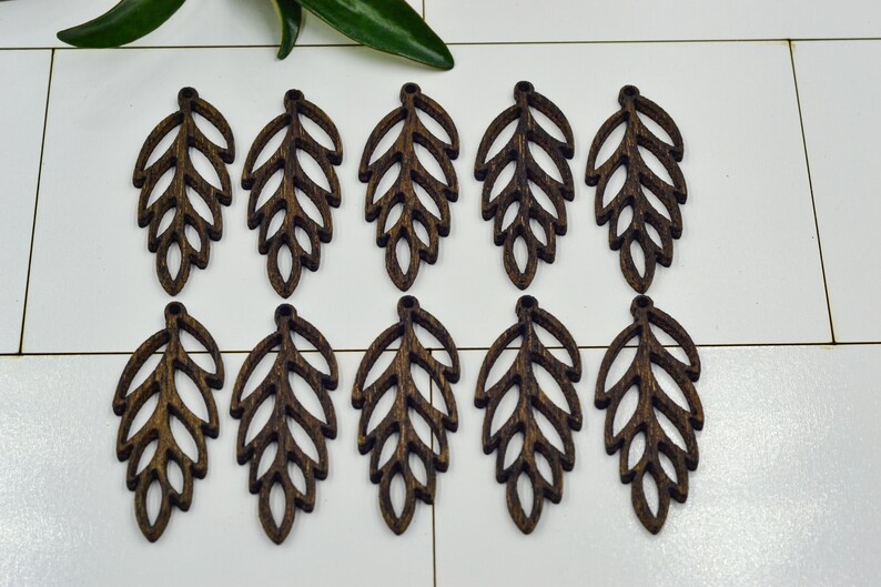 Bulk Wood Earring Blanks Cutout Leaf Wholesale Earring Etsy