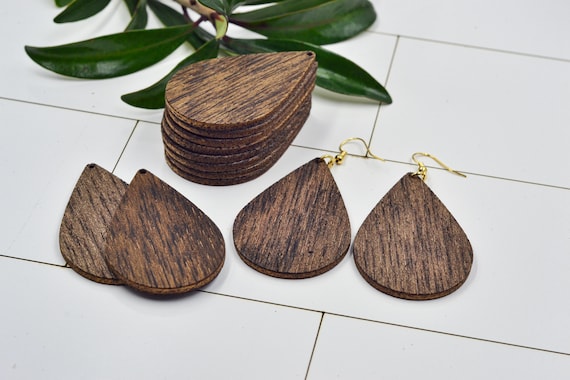 Rounded Teardrop Shaped Earring Blanks