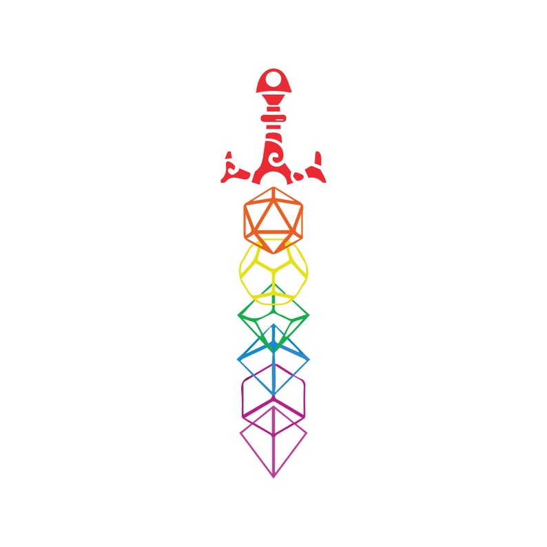 DnD Dice Sword Vector File Etsy
