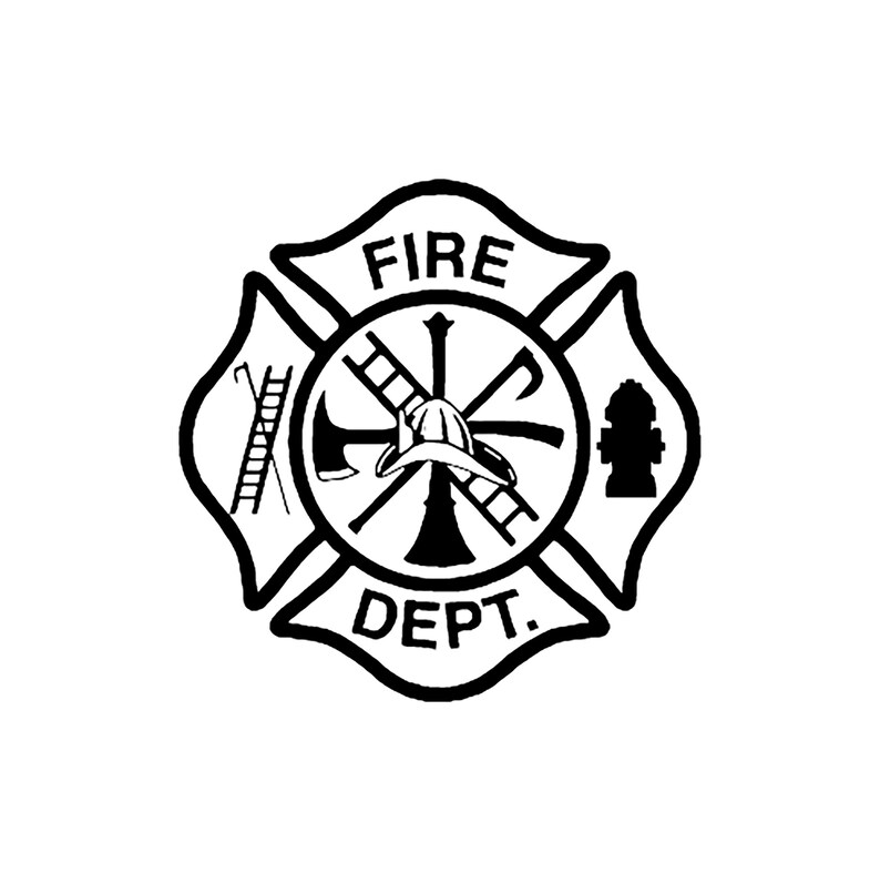 Fire Department Logo Vector File | Etsy