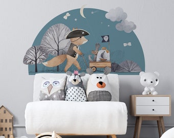 Fox / Pirate / Animals / Star / Cloud / Moon / Tree / Trolley / Wall stickers / Decals / Self-adhesive / Eco-Friendly