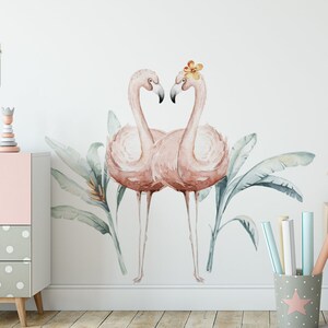 Flamings / Afrika / Planten / Stickers / Zelfklevend / Milieuvriendelijk