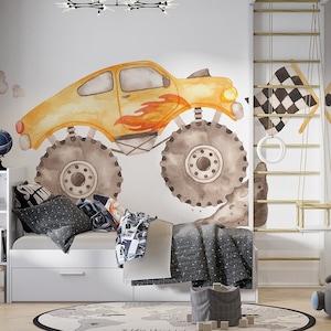 Monster-truck / Auto / Race / Wall stickers / Decals / Self-adhesive / Eco-Friendly