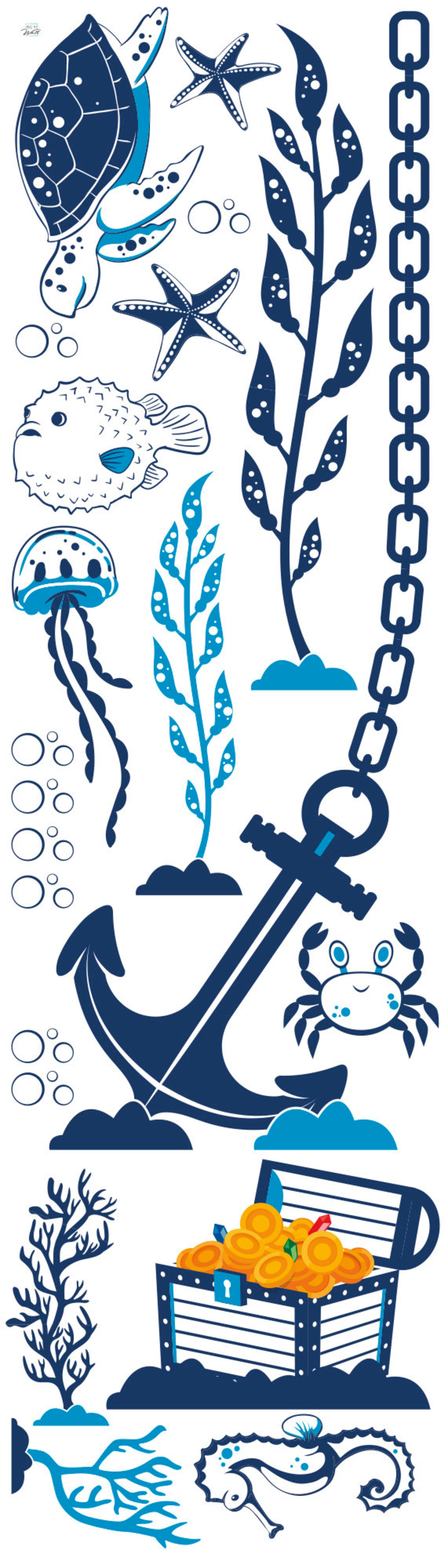 Undersea / Underwater / World / Wall Stickers / Decals / Etsy