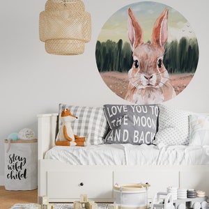 Rabbit / Hare / Forest / Animal / Decals / Self-adhesive / Eco-Friendly image 1