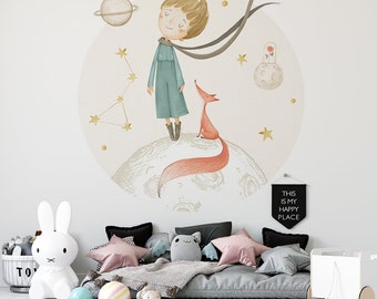 Little prince / Fox / Rose / Planets / Stars / Decals / Self-adhesive / Eco-Friendly