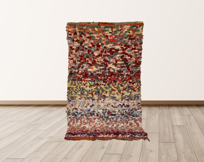 4x8 Moroccan colorful vintage rug !