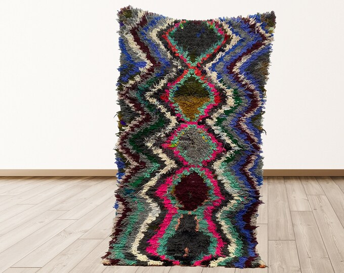 Moroccan vintage rugs, 3x5 feet Moroccan Vintage Berber rugs.
