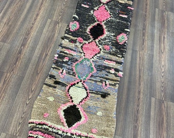 2x6 feet Moroccan Berber Vintage narrow Runners Rug.