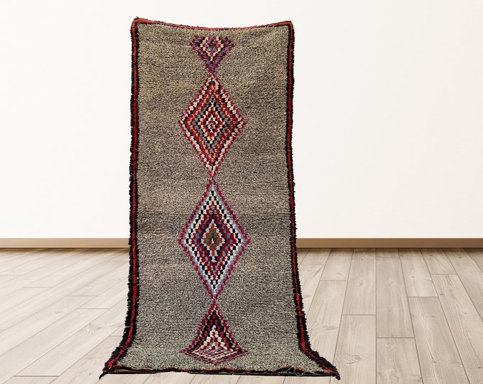 Moroccan vintage rugs, 3x8 feet Moroccan Vintage Berber rugs.