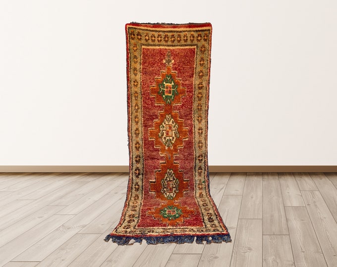 4x12 ft berber runner rug , Moroccan vintage runner!