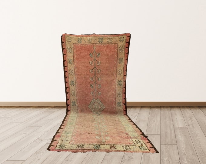 5x12 feet Rug Berber, Moroccan Vintage Rug.