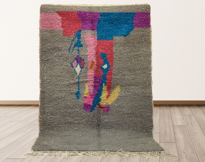 Custom Wool Moroccan Area Rug: Handmade Home Decor.