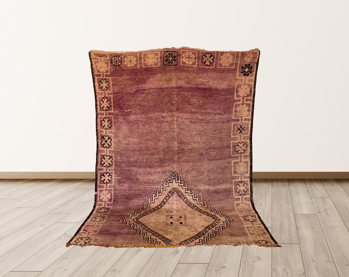 Moroccan berber tribal 7x8 ft rug, Moroccan area rug!