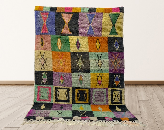 Moroccan Handmade Area Rug: Custom Bohemian Wool Rugs.