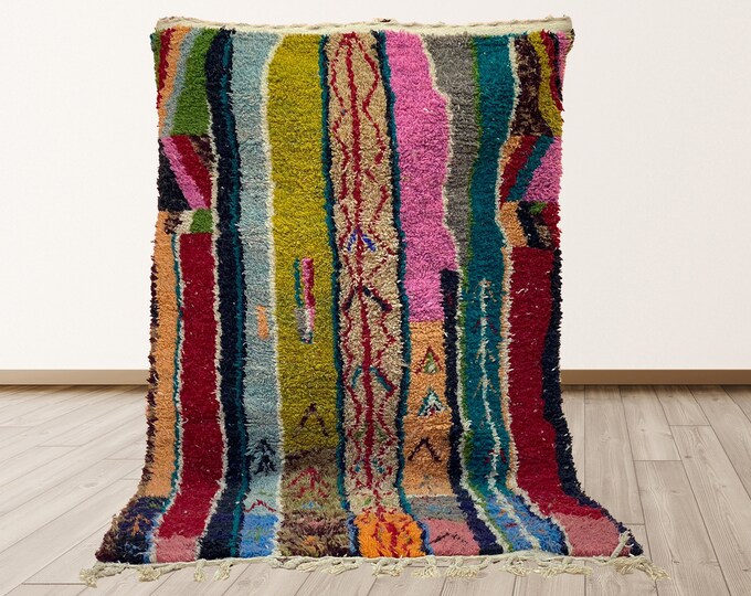 Handmade Moroccan Area Rug: Unique Room Decor Custom Rug.