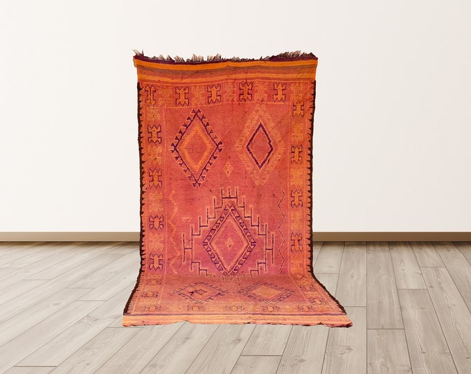 large Moroccan vintage 5x11 rug, Moroccan area rug!
