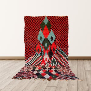 large Moroccan colorful 6x12 ft rug , Moroccan tribal rug!