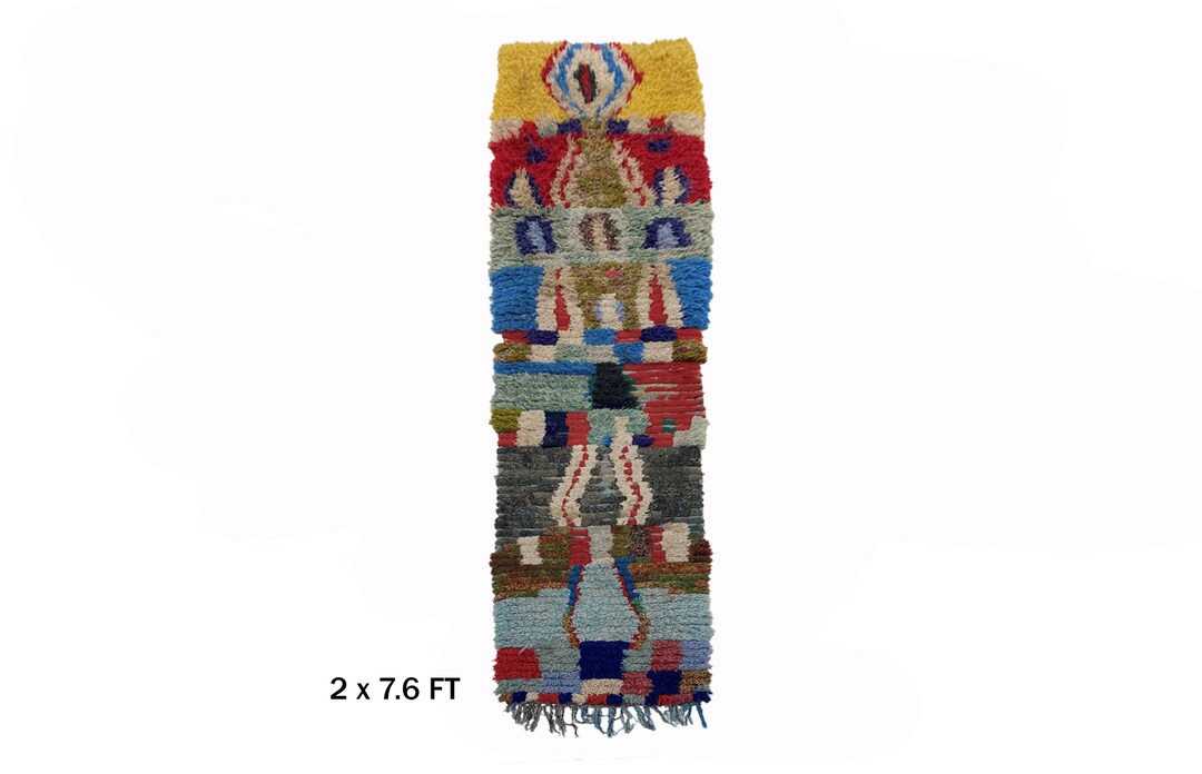 Unique Narrow Rugs 2x8 Unique Narrow Moroccan Runner Rug: Vintage Woven Rug. - Etsy