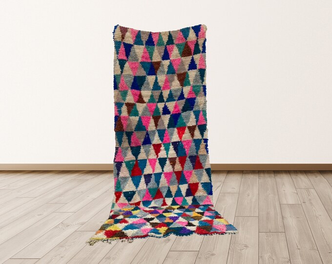 Rugs Azilal 3x9 fr, Morrocan Berber Vintage Rug.