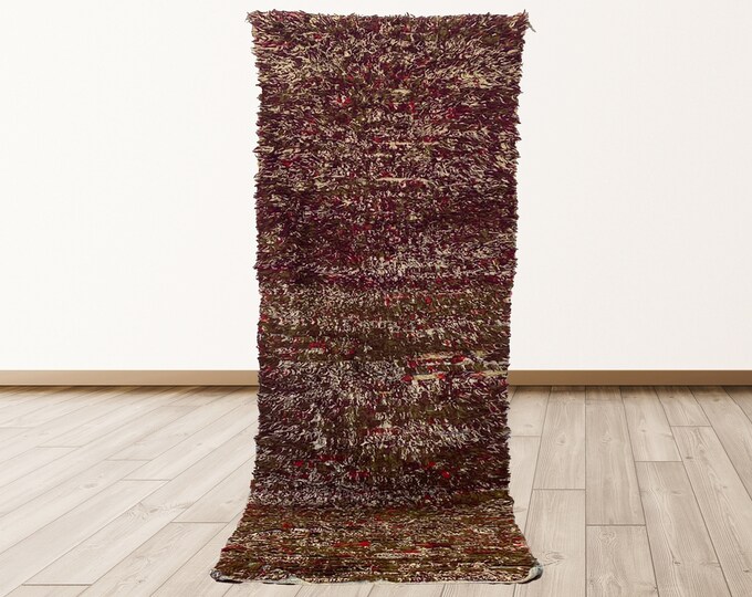 Moroccan vintage 3x8 feet rugs, Moroccan Vintage Berber rugs.