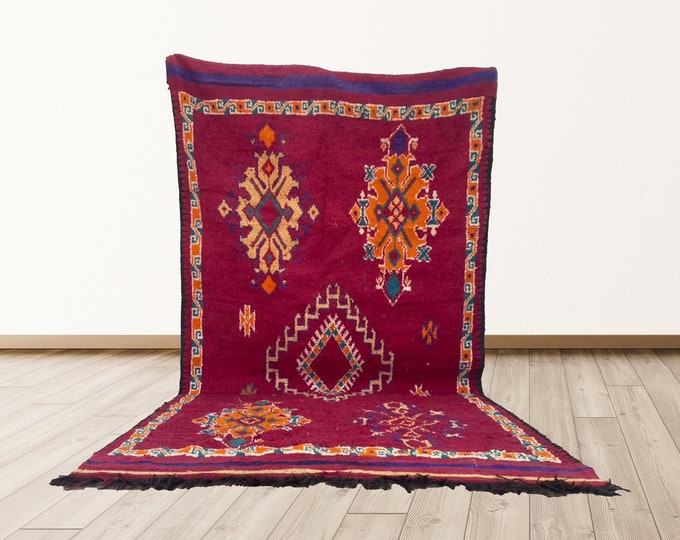 12x5 feet Area Rugs, Moroccan Berber Vintage Rugs, Wool Morrocan Vintage rugs.
