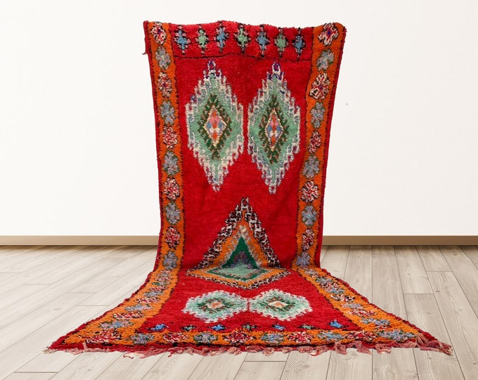 extra large maroccan rug, Vintage Morrocan rug, 6x16 feet vintage berber rugs for living room.