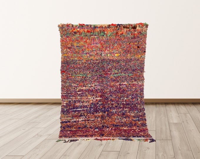 4x7 ft tribal berber rug, Moroccan colorful rug!