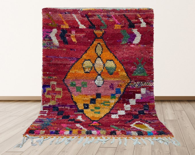 Handmade Wool Moroccan Area Rug: Custom Home Decor