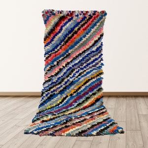 2.5x6.5 ft Berber Moroccan Vintage Rug, Azilal Berber Vintage Rug.