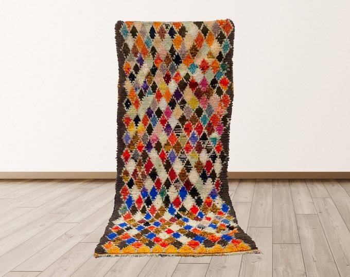 Rugs Azilal, Morrocan Berber Vintage 2x6 ft Rug.
