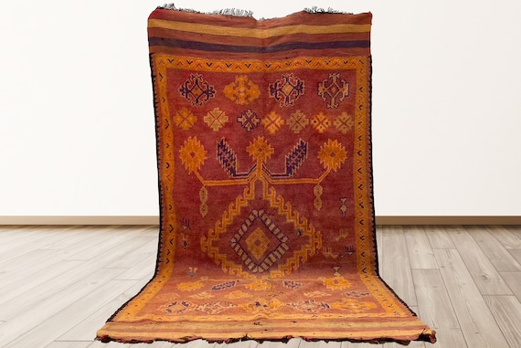 11x6 Ft Vintage Azilal Moroccan Berber Rug - Etsy