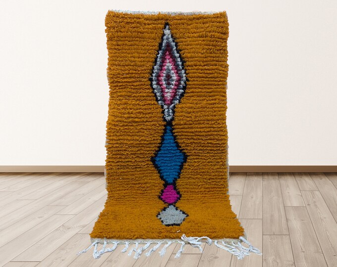 Moroccan Berber Handmade Area Rug.