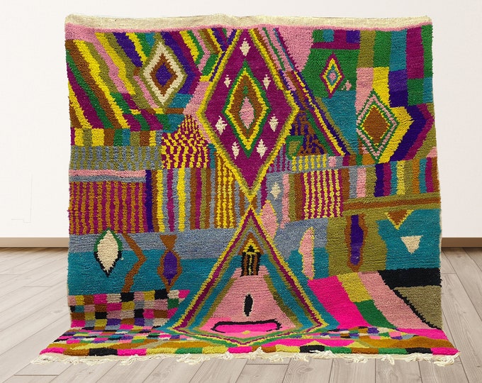 Custom Moroccan Rug: Handwoven Decor Area Rug.