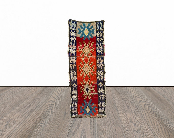 Hallway runner rug, 2x6 feet moroccan runner rug, small runner rug, vintage runner rug.